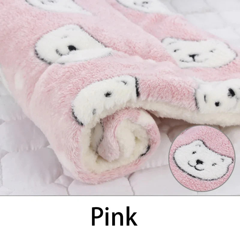 Flanell-Haustier-Schlafmatte – gemütliches Hundebett und Katzenbett, weiches Welpenbett, Hundesofa mit kuscheliger Matratze und Winterdecke für kleine und große Hunde.
